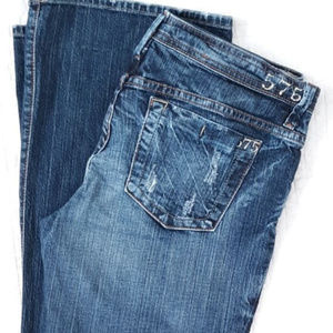 575 Denim Distressed Boot Cut Jeans Size 31